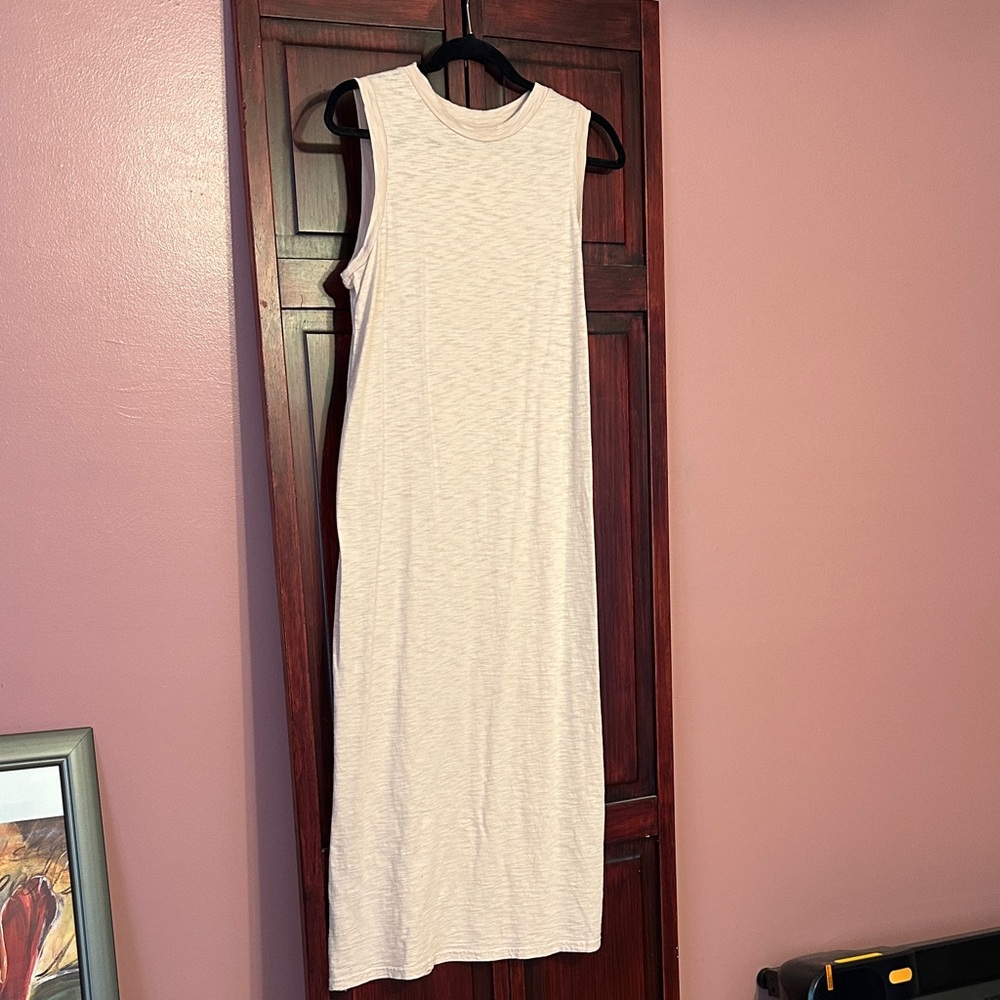 Universal Thread Sleeveless Cream Maxi Dress